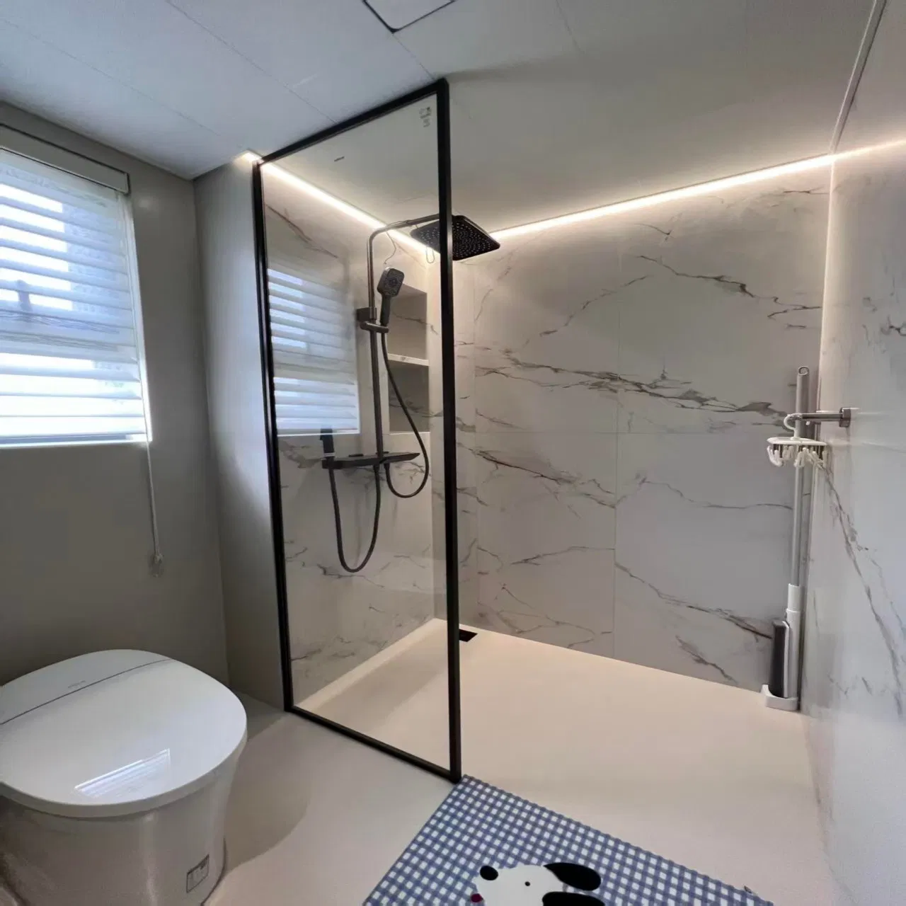 Customized Size Win-Star Sichuan China Sliding Glass Door Bathroom with CE