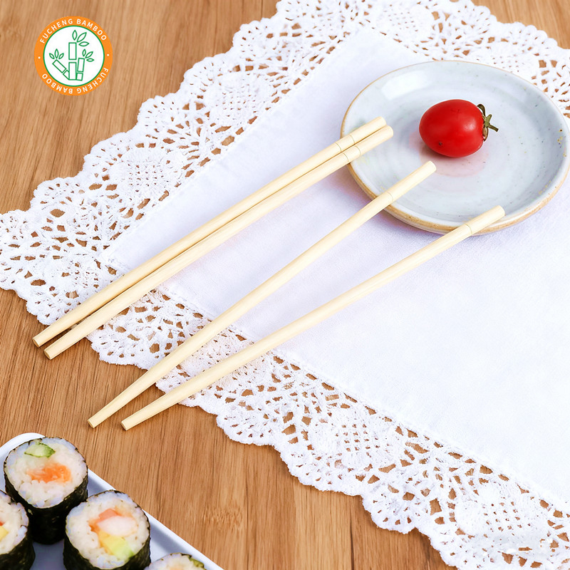 Disposable Round Bamboo Chopsticks in Naked Bamboo Sushi Chopsticks in Restaurant