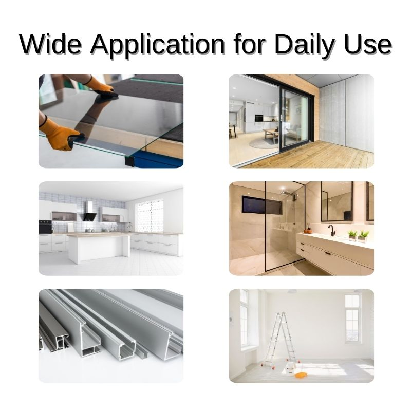 Fast Curing Gp Acetic Silicone Sealant for Glass, Window, Door, Home Decoration, Waterproof Adhesive, OEM Available