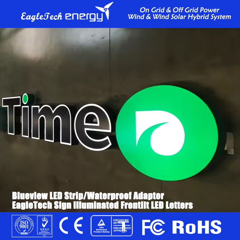 Custom LED Letters for LED Sign Board Face Lit Channel Letter with Trim for Industrial & Manufacturing LED Frontlit Letters