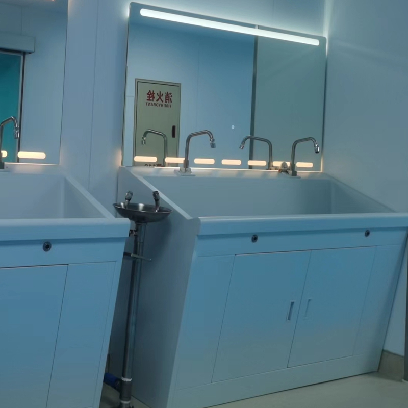 2 Person's Automatic Flush Water Hospital Sink