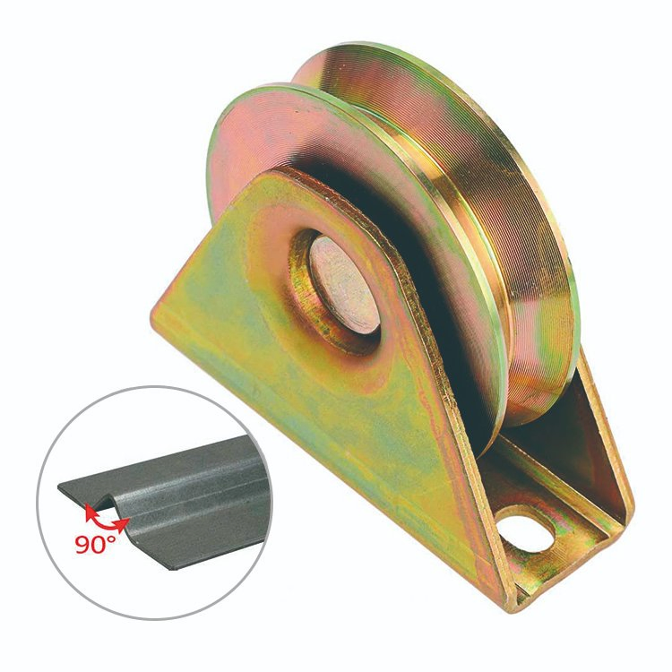 Sliding Gate Wheels Bearing Rigid Caster with Bracket for V Track Rail