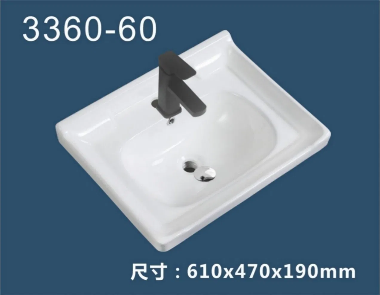 Factory Price Leak-Proof Rectangular New Design Toilet Basin for Bathroom