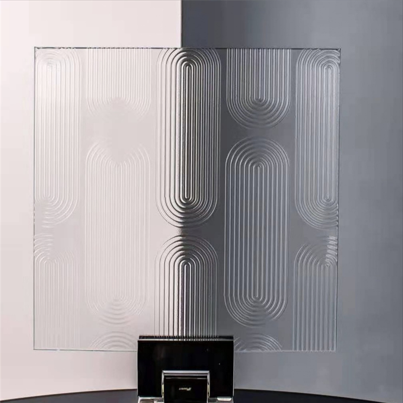 Premium Tempered Hot Melt Partition Glass with 5mm Decorative Patterns
