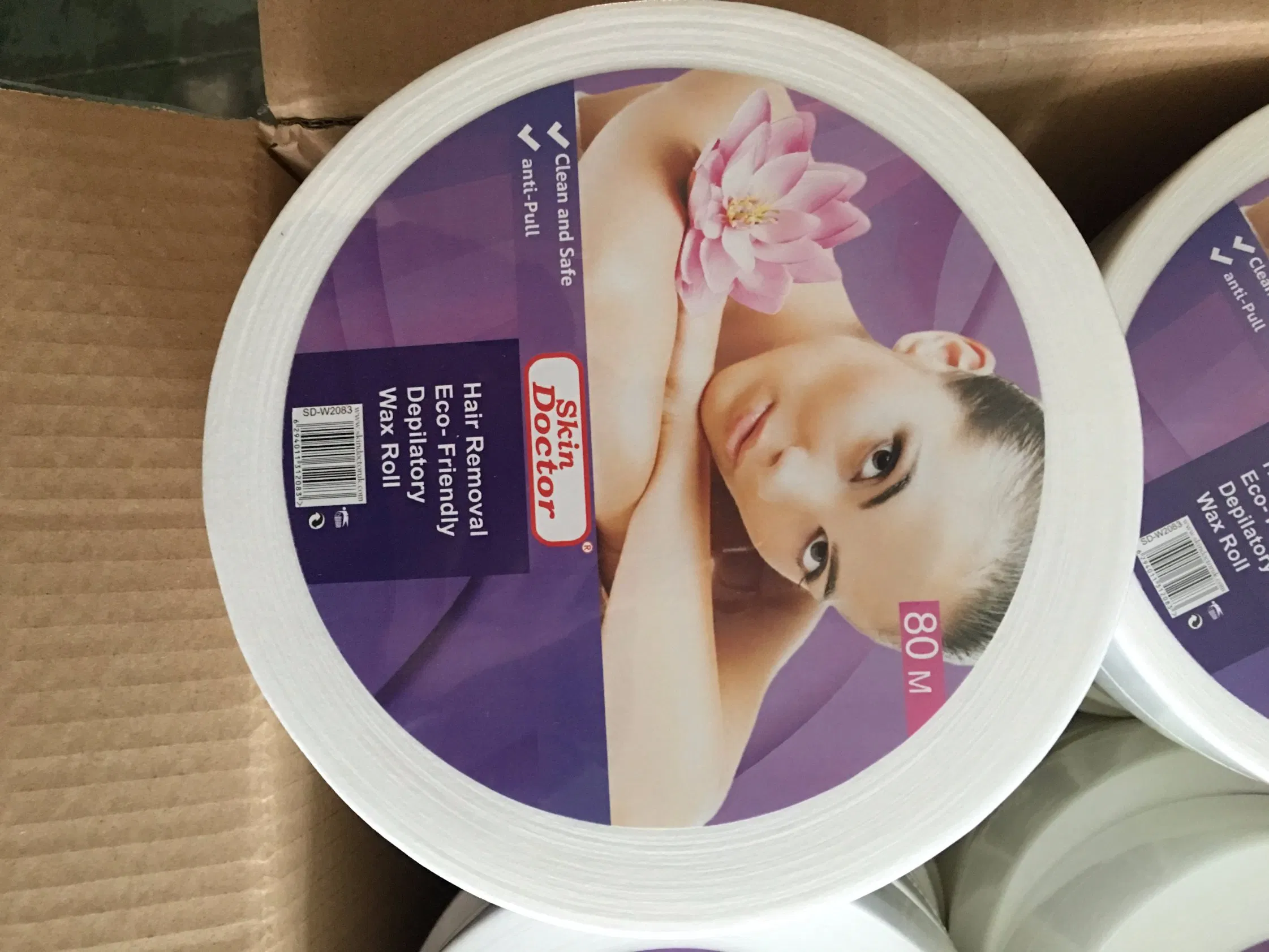 100% Biodegradable Viscose Hair Remover Waxing Rolls