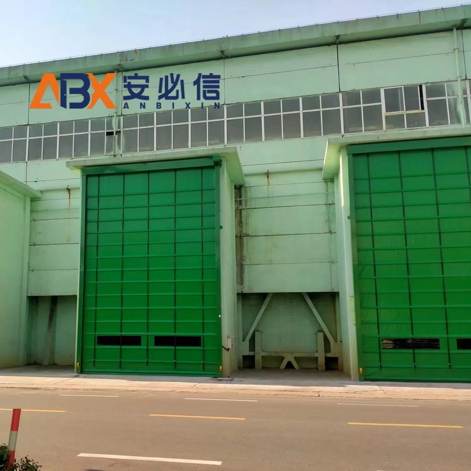 Automatic High Speed Industrial Stack up PVC Door for High Usage Facilities