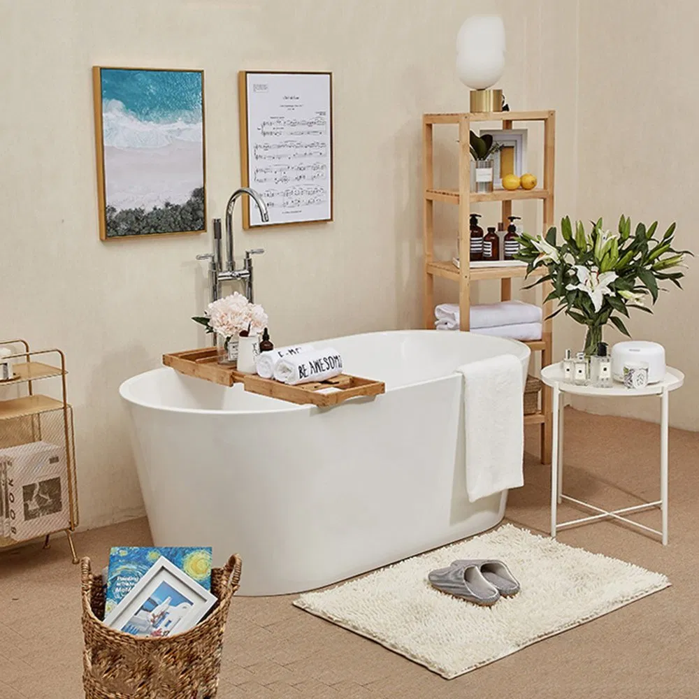 Luxury Design Freestanding Bathtub Faucet Shower Mixer Taps European Floor Mounted Shower Set with Handle Shower