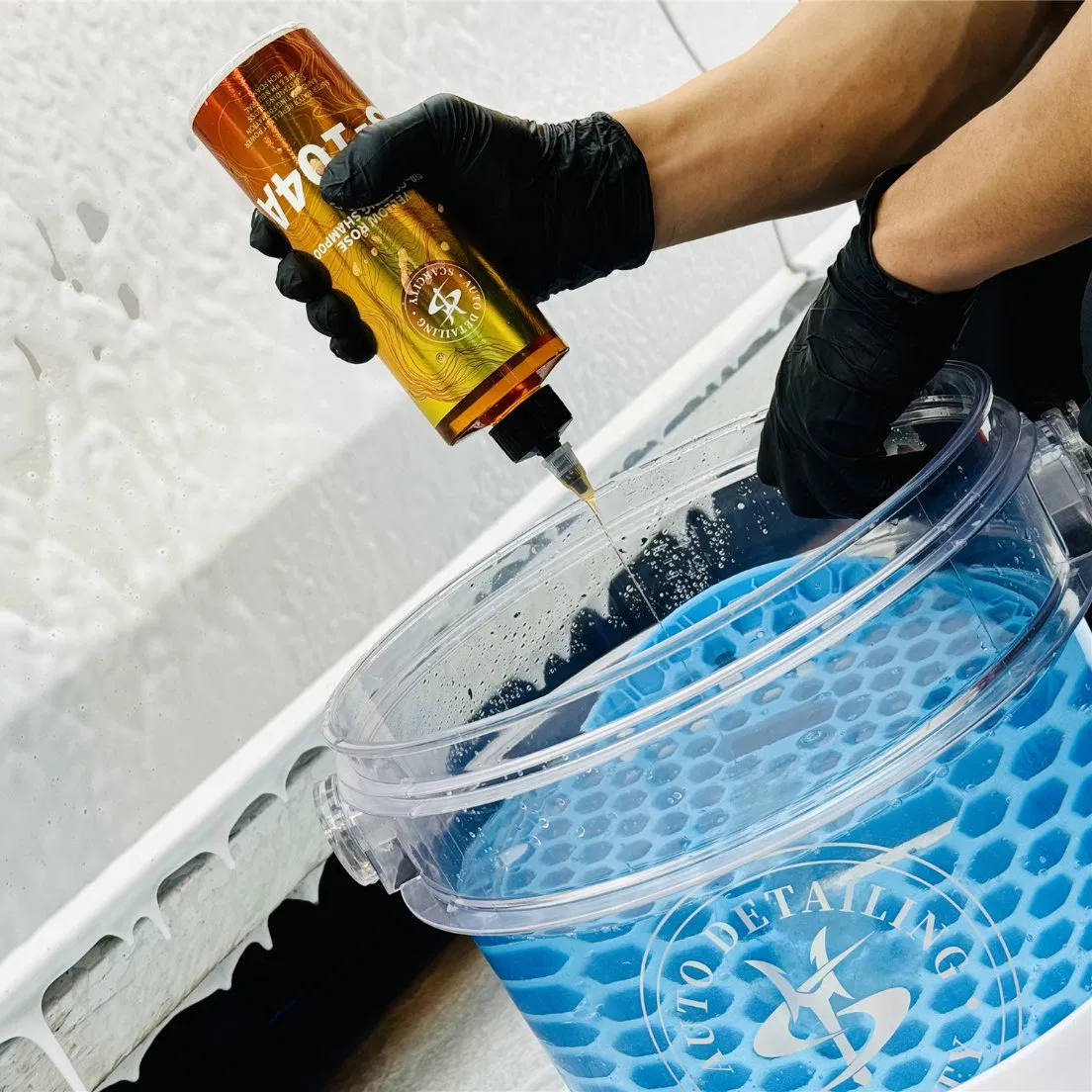 Scarcity Auto Detailing Transparent Car Washing Bucket