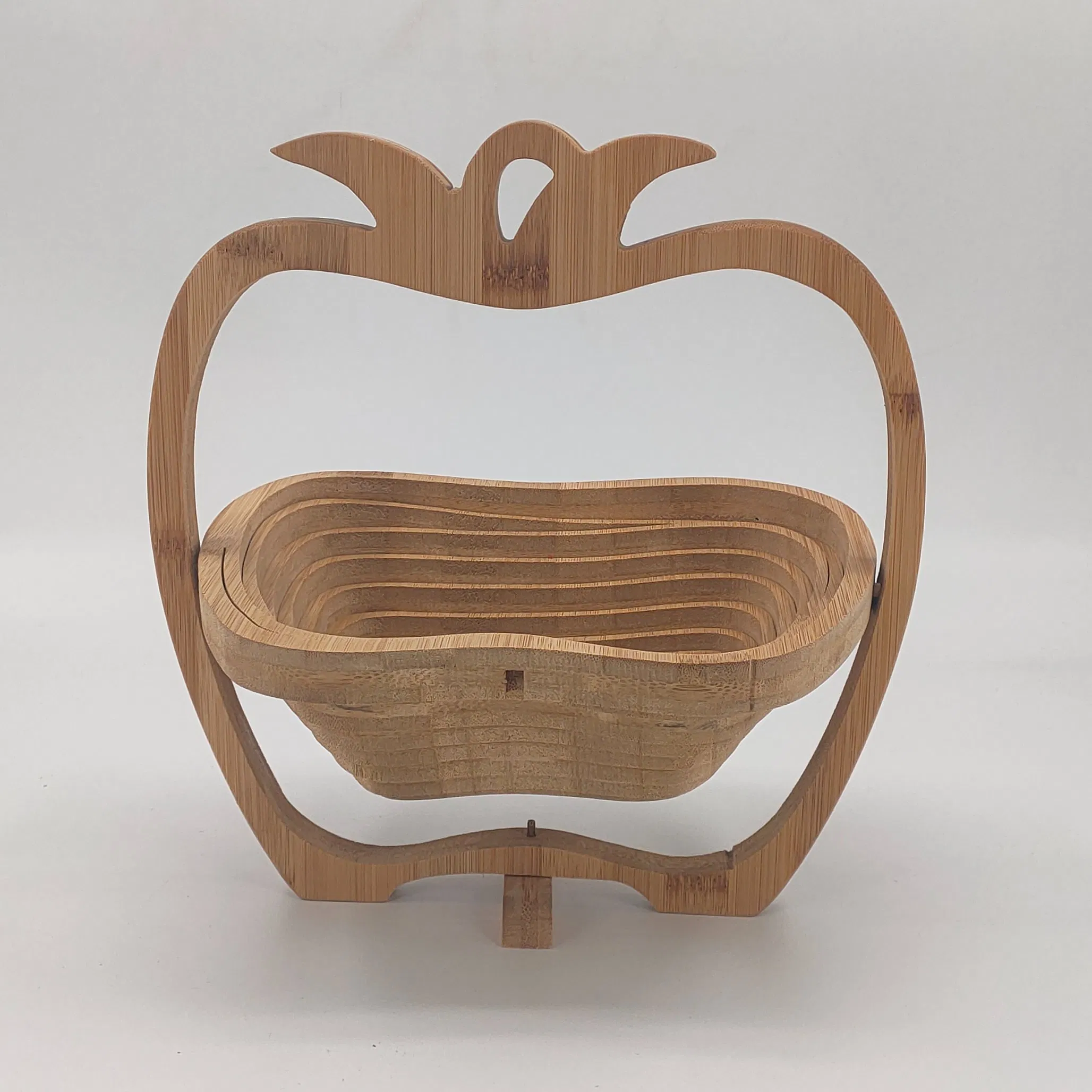 Foldable Basket Basket in Bamboo in Form of Pineapple for Fruits