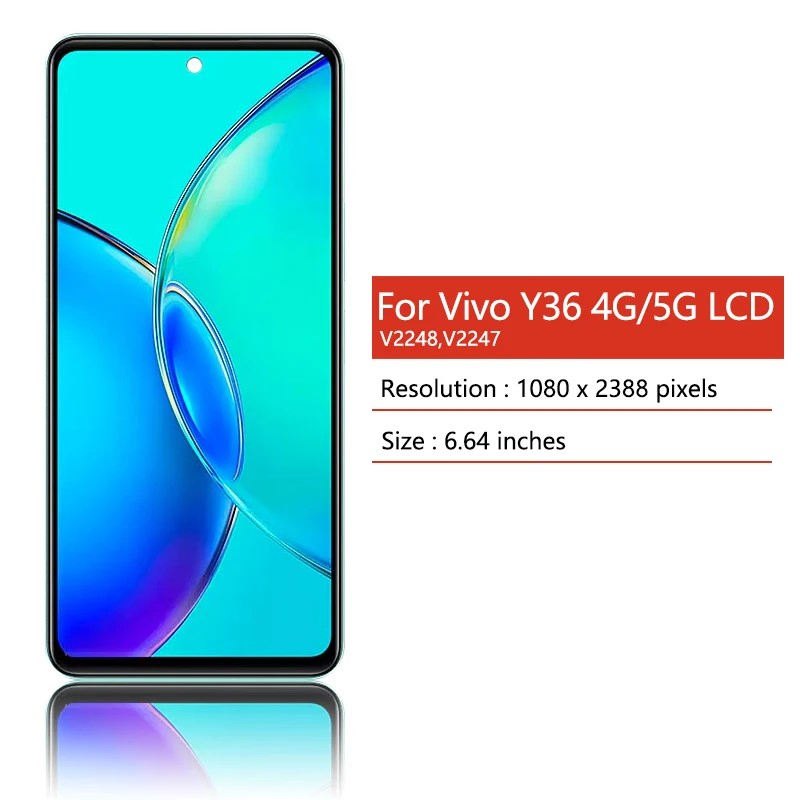 Mobile Phone Spare Parts for Vivo Y36 4G 5g LCD Touch Screen