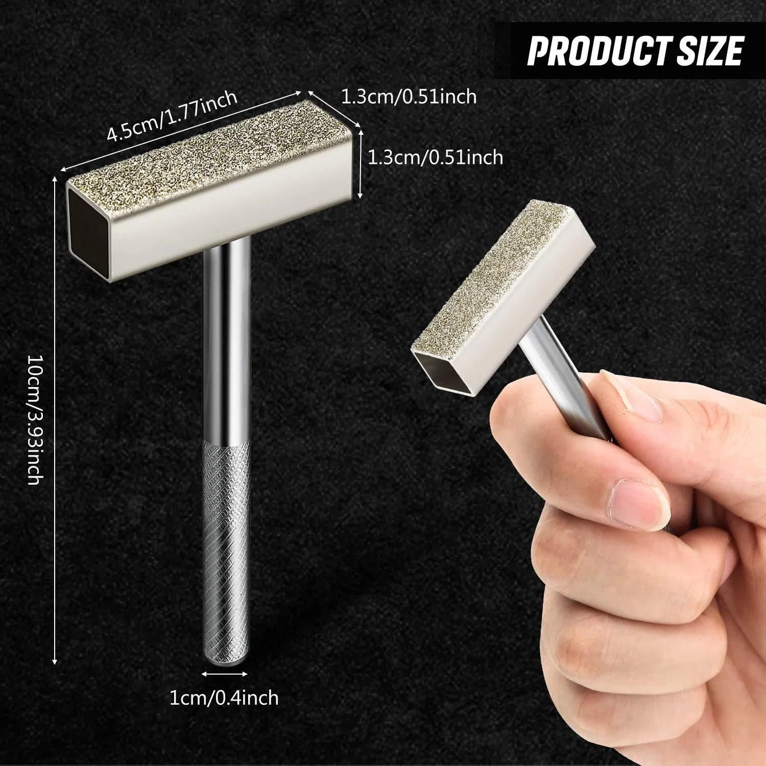 Grinding Wheel Dresser Tool Diamond Grinding Wheel Stone Dresser with Flat Diamond Coated Surface for Grinding Deburring Wheels