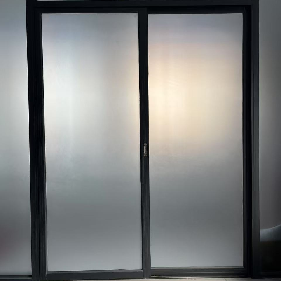 Obscured Frosted Glass Office Sliding Door for Interior Partition Glass Wall