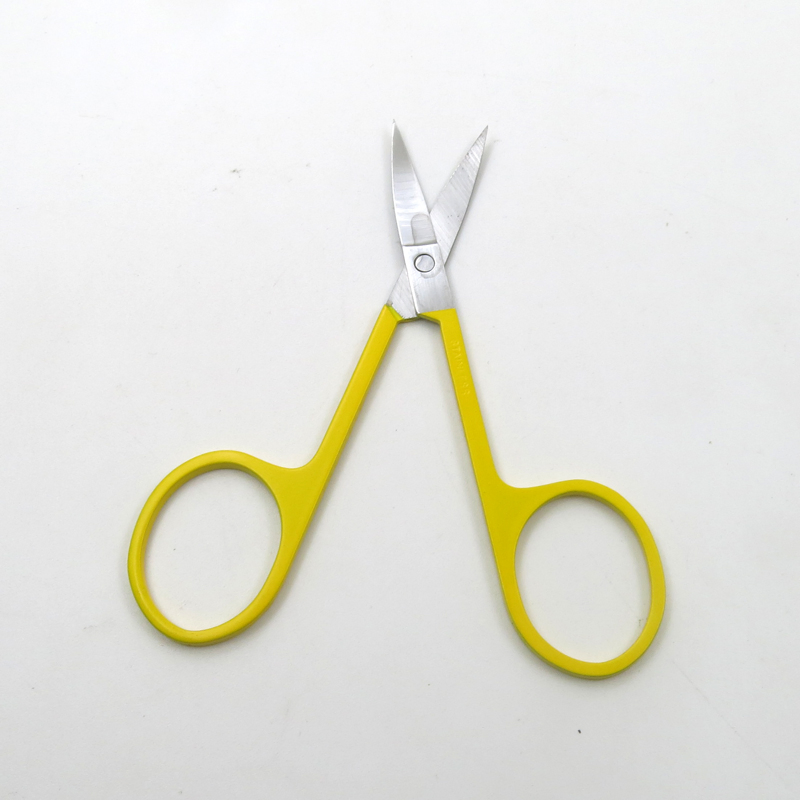 Durable Makeup Tools Curved Sharp Edge Scissors for Eyebrow Eyelash Using