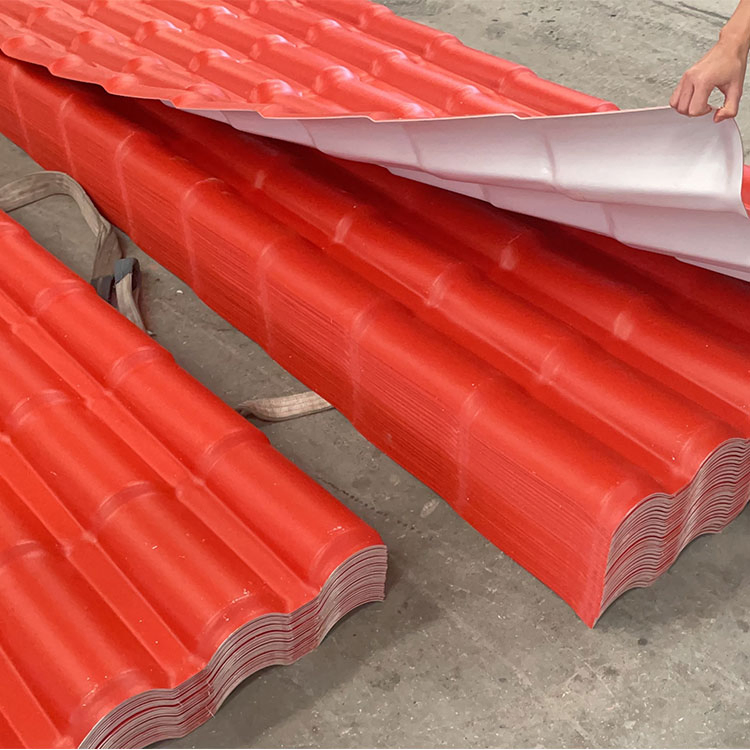 Plastic Roofing Sheets for House Building Materials Corrugated ASA PVC Roof Tile Colombia Spanish Roof Shingles