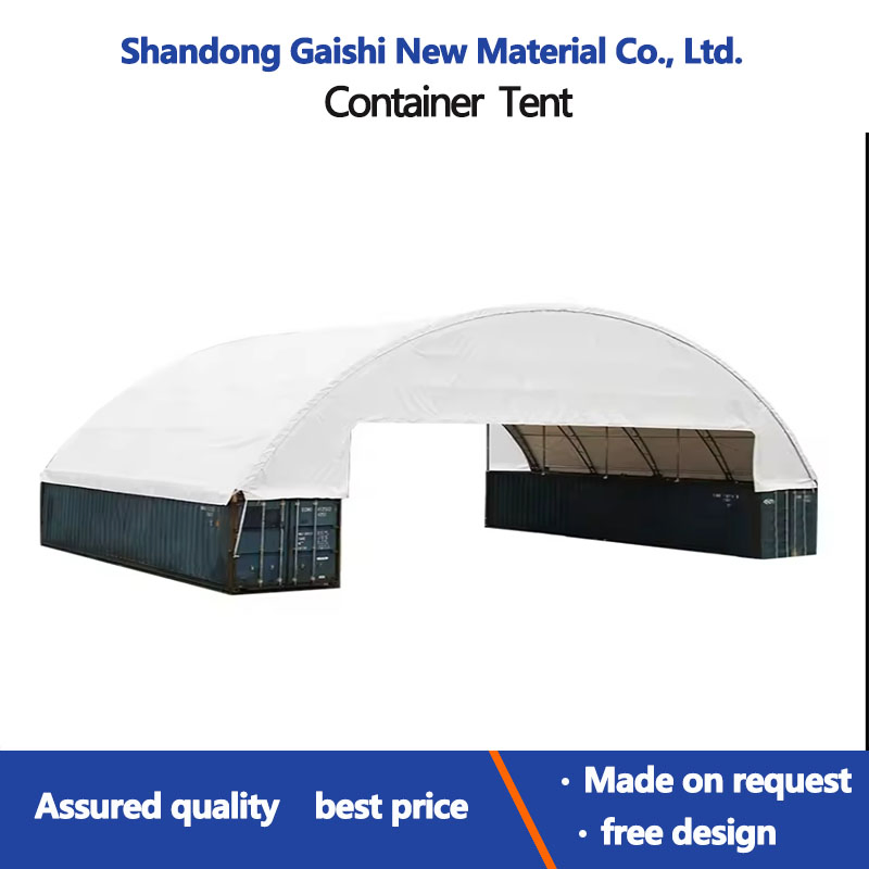 Fireproof Waterproof PVC Steel Pipe Storage Warehouse Roof Tent Container Shelter