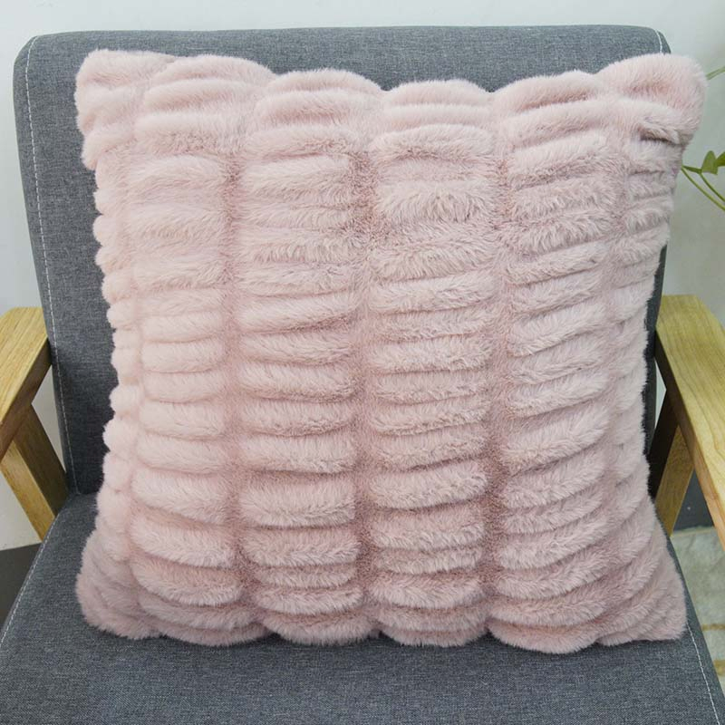 Polyester/Spandex Fake Rabbit Fur Pillow Case Cover Cushion