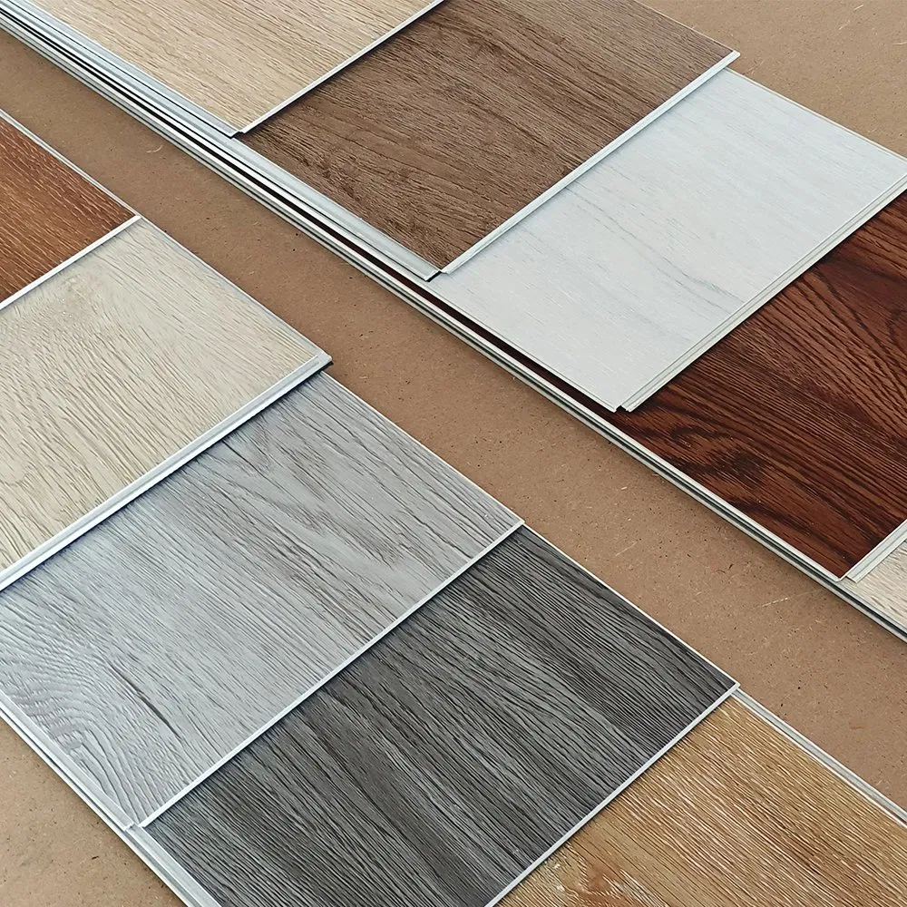 Modern Natural Wooden Design Unilin Click Lock Spc Vinly Plank Floor