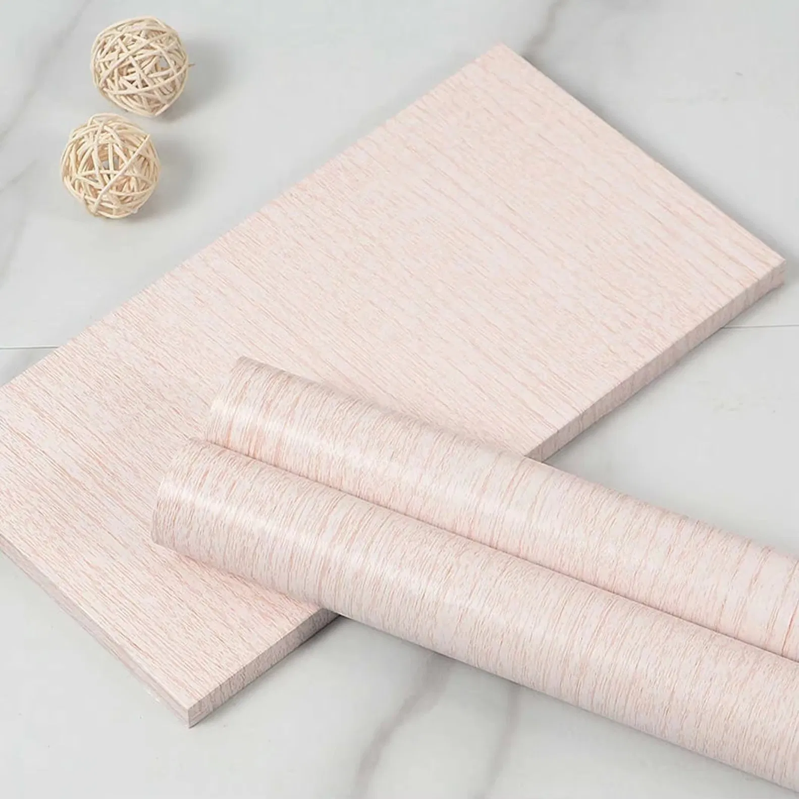 PVC Modern Furniture High Gloss Vinyl Stickers Self Stick Adhesive Peel-Stick Vinyl Wallpaper Blue Borders for Bathroom