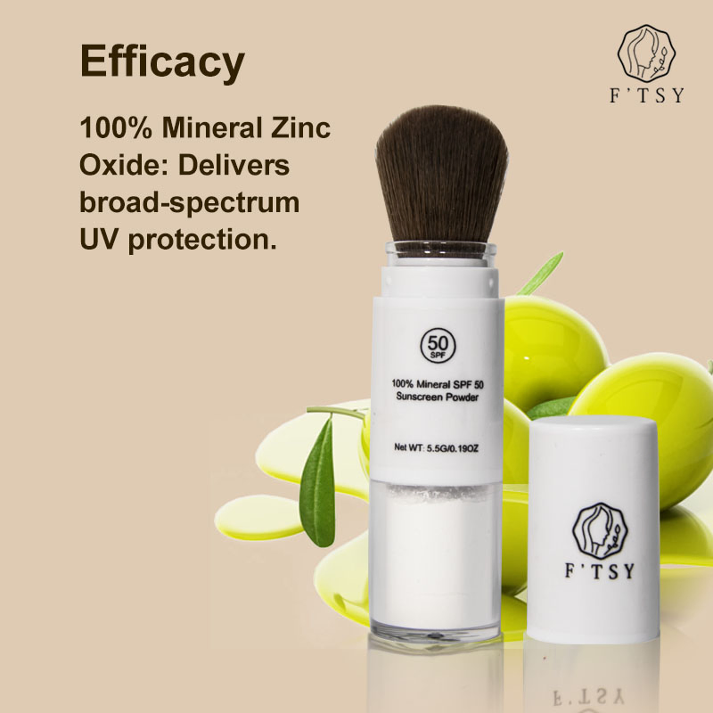 OEM Skin Care SPF50 Makeup Setting Sunscreen Powder