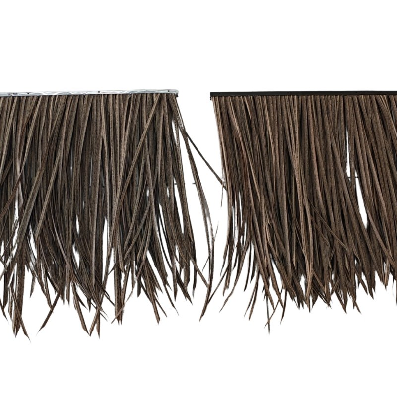 Fire Resistant Synthetic Thatch Roof Natural Look Artificial Straw for Beach Villas