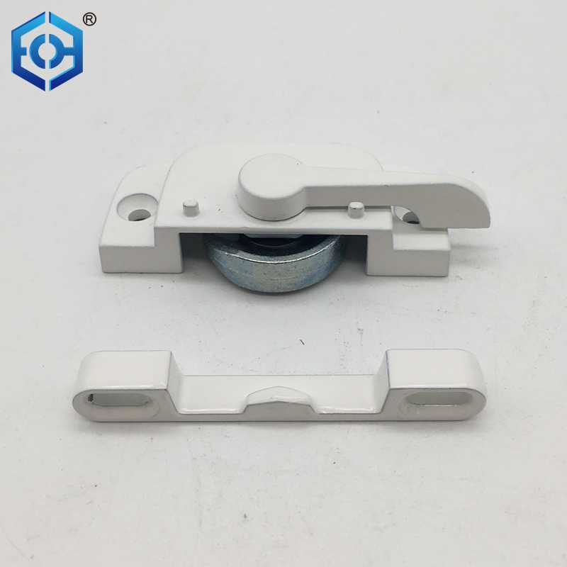 American Zinc Alloy Push-Pull Square Handle Crescent Sliding Door and Window Lock
