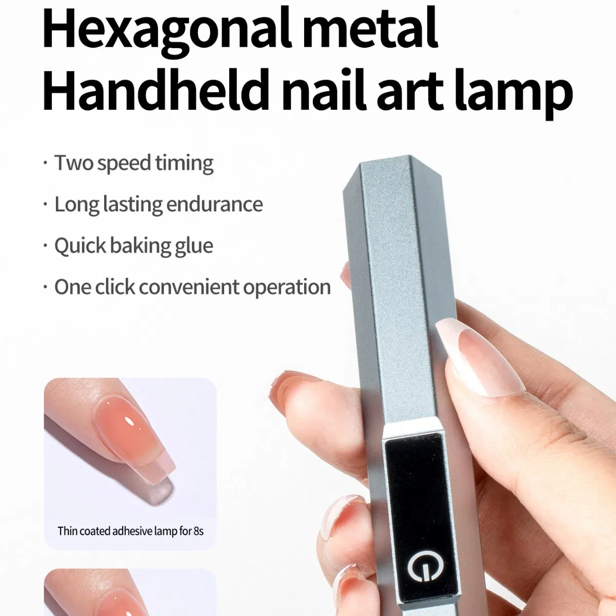 Portable Light Therapy Gel Nail Stickers for Easy Application