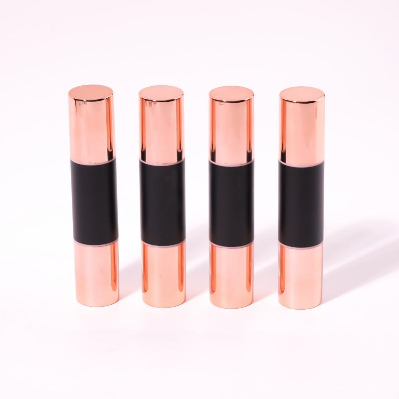 Custom Logo Vegan Blush Stick for Cheeks and Lips Two Heads Use Blush Sticks and Contour Sticks