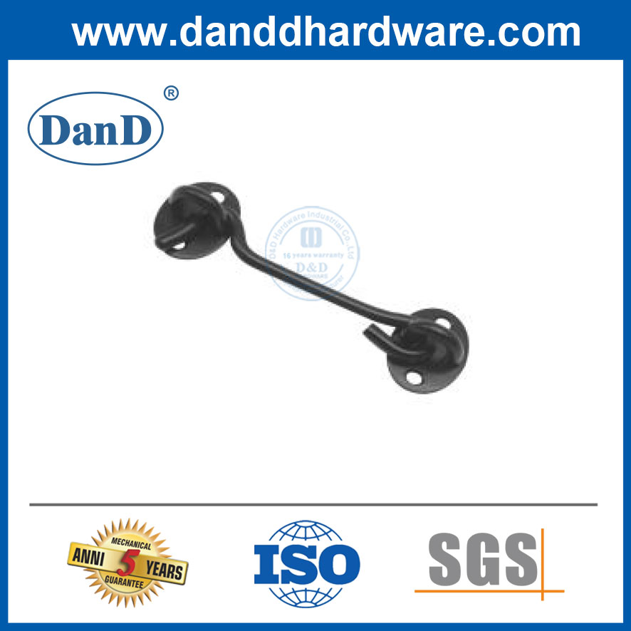 Black Color System Barn Door Hardware Double Door Lock Guard