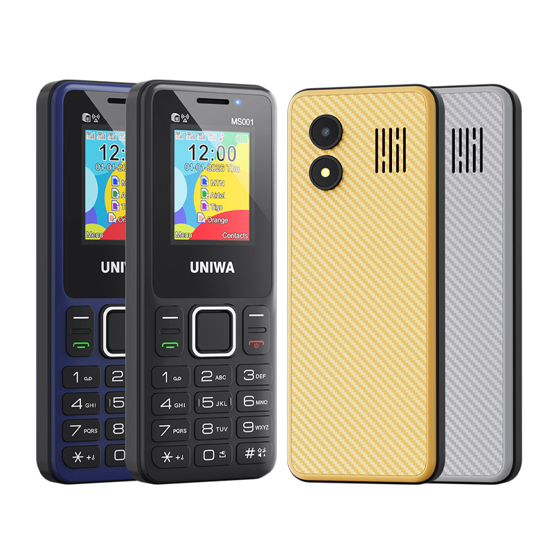 Кнопочный телефон Uniwa MS001 с 4 SIM и мощным аккумулятором