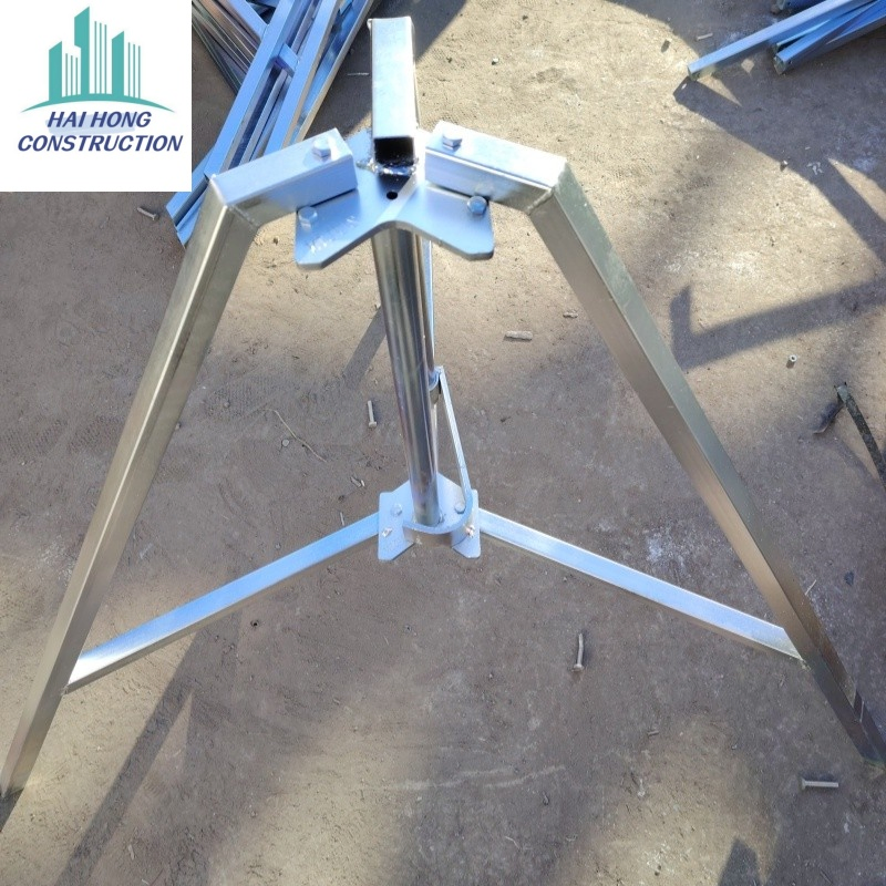Adjustable Scaffolding Prop Tripod with Enhanced Stability Features