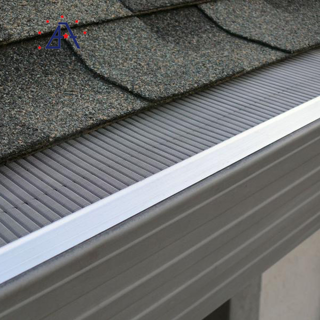 Customized Aluminum Profile Rain Gutters / Aluminum Gutter Guards / Leaf Filter/Eaves Trough