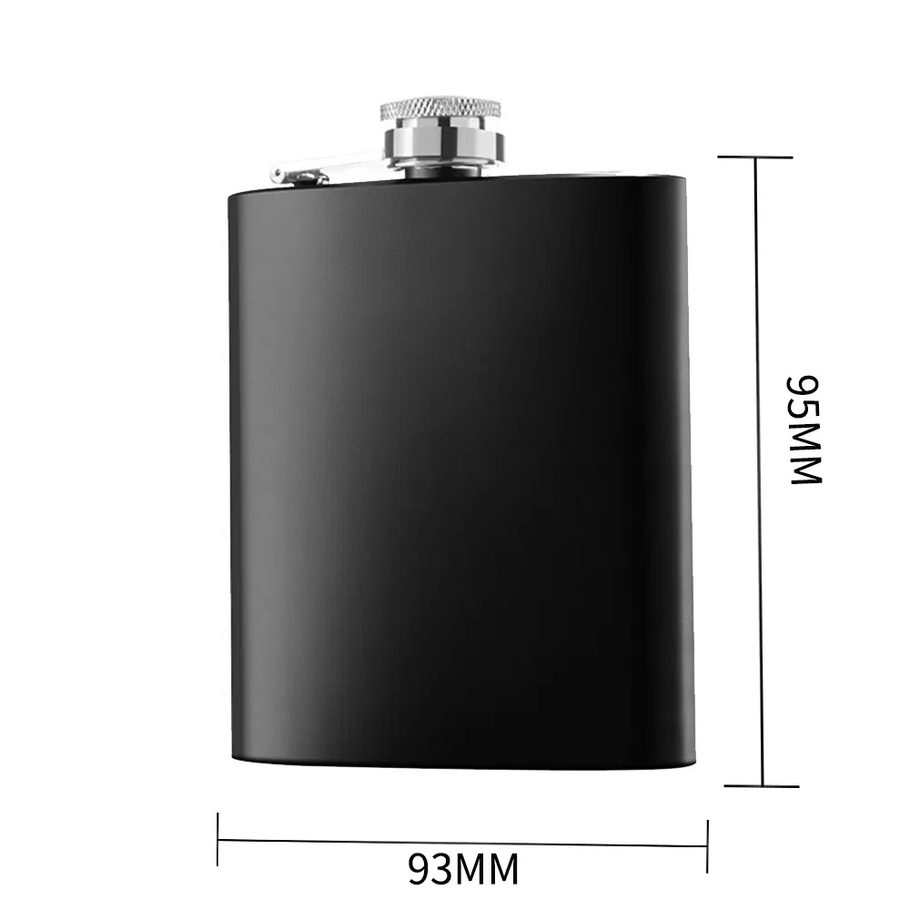 1-18 Oz Stainless Steel Portable Outdoor Flat Metal Small Wine Bottle Flasks