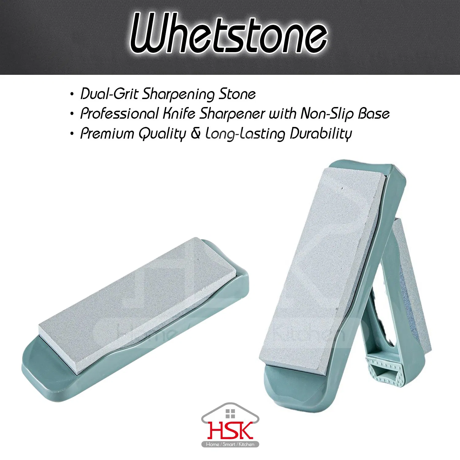 Household Sharpening Stone, Anti-Slip Base, Stone for Sharpening Knives