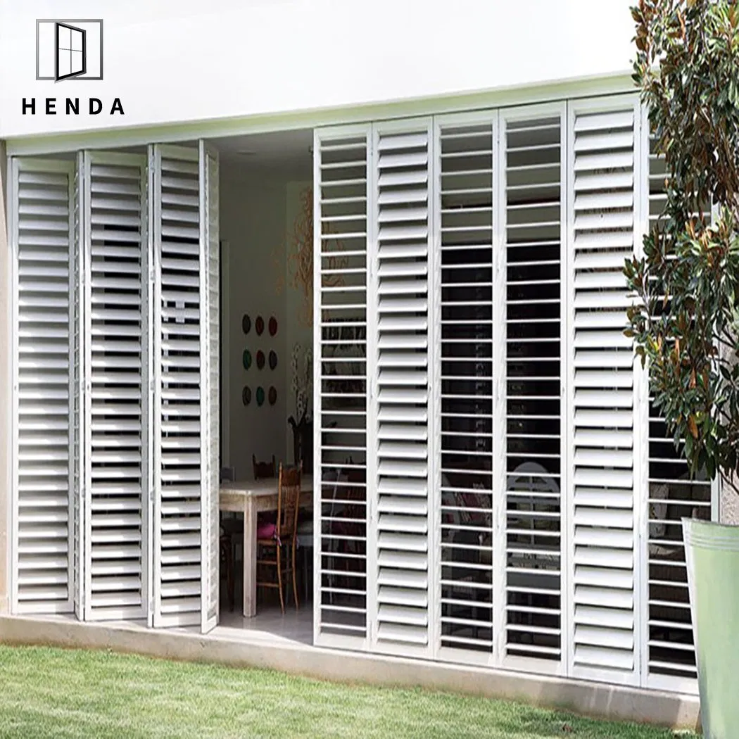 Wholesale Price Aluminium Louvers Blades Double Swing Door for House Building