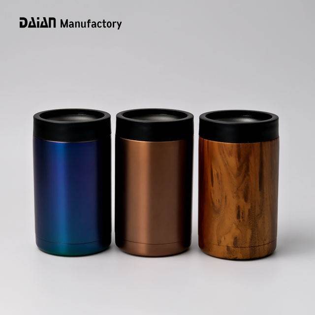 OEM Wholesale 12oz Double Wall Stainless Steel Can Cooler with Customized Logo