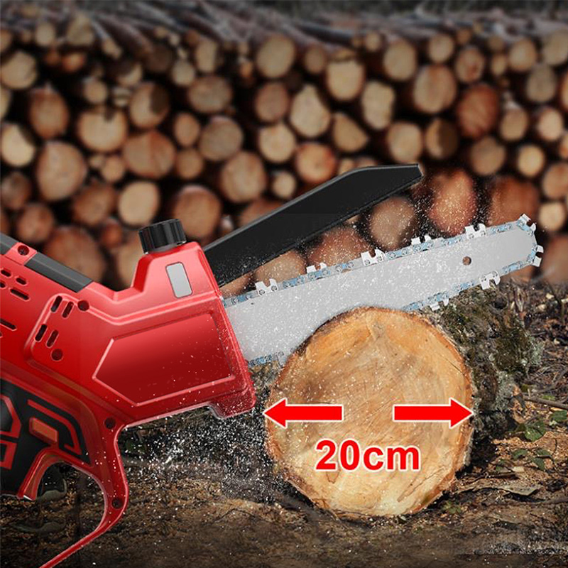 6" 8" Handle Wood Cutting Wireless Battery Chain Saw High Power Electric Chain Saw Cordless Chainsaw