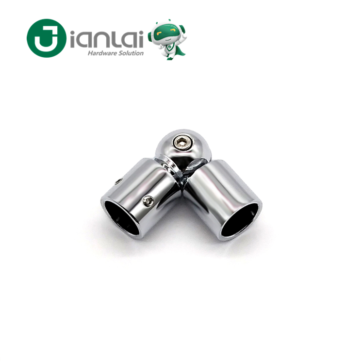 Stainless Steel Bathroom Glass Fittings Shower Room Accessories Bar Connector