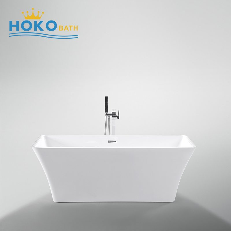 Переносная акриловая ванна на ножках в винтажном стиле