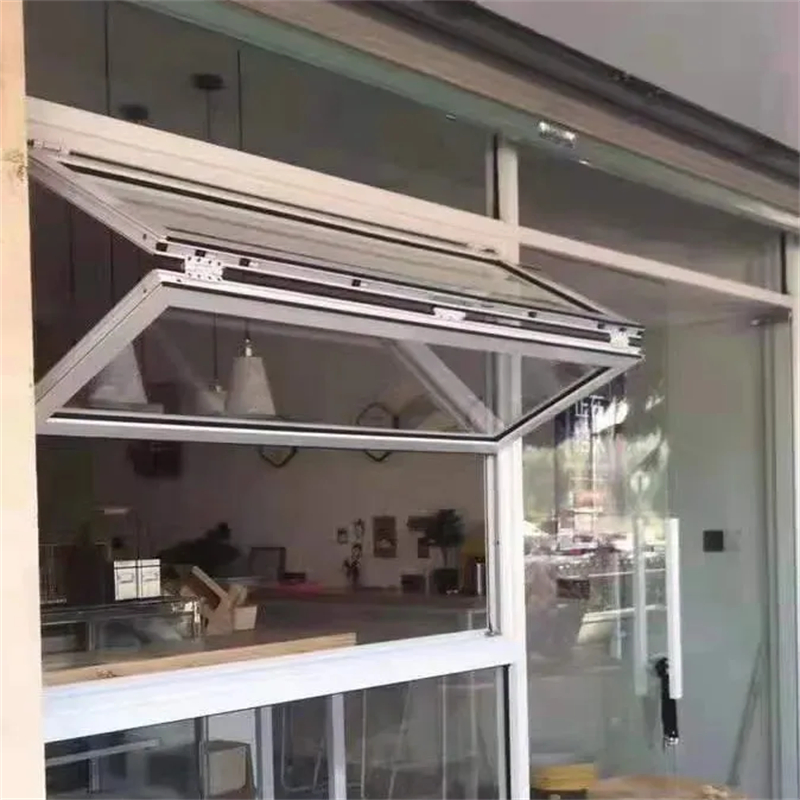 High Quality Burglar Bars Aluminium Windows Single Top Hung Aluminum Window