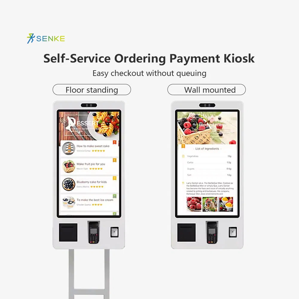 Large Chain Self Service Ordering Kiosk for Enhanced Customer Service