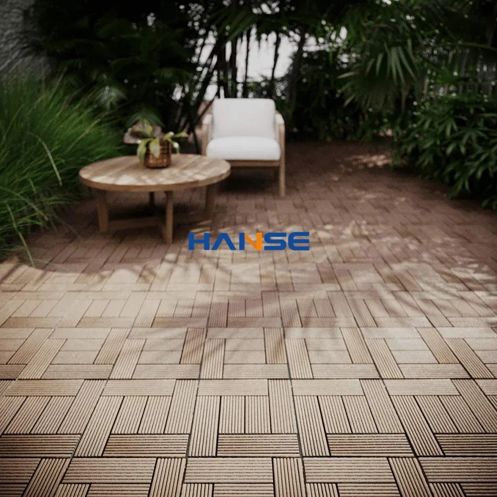 Cheap WPC Hollow Decking Co-Extrusion Engineered Wood-Plastic Wood Texture Outdoor Composite Wood Decking