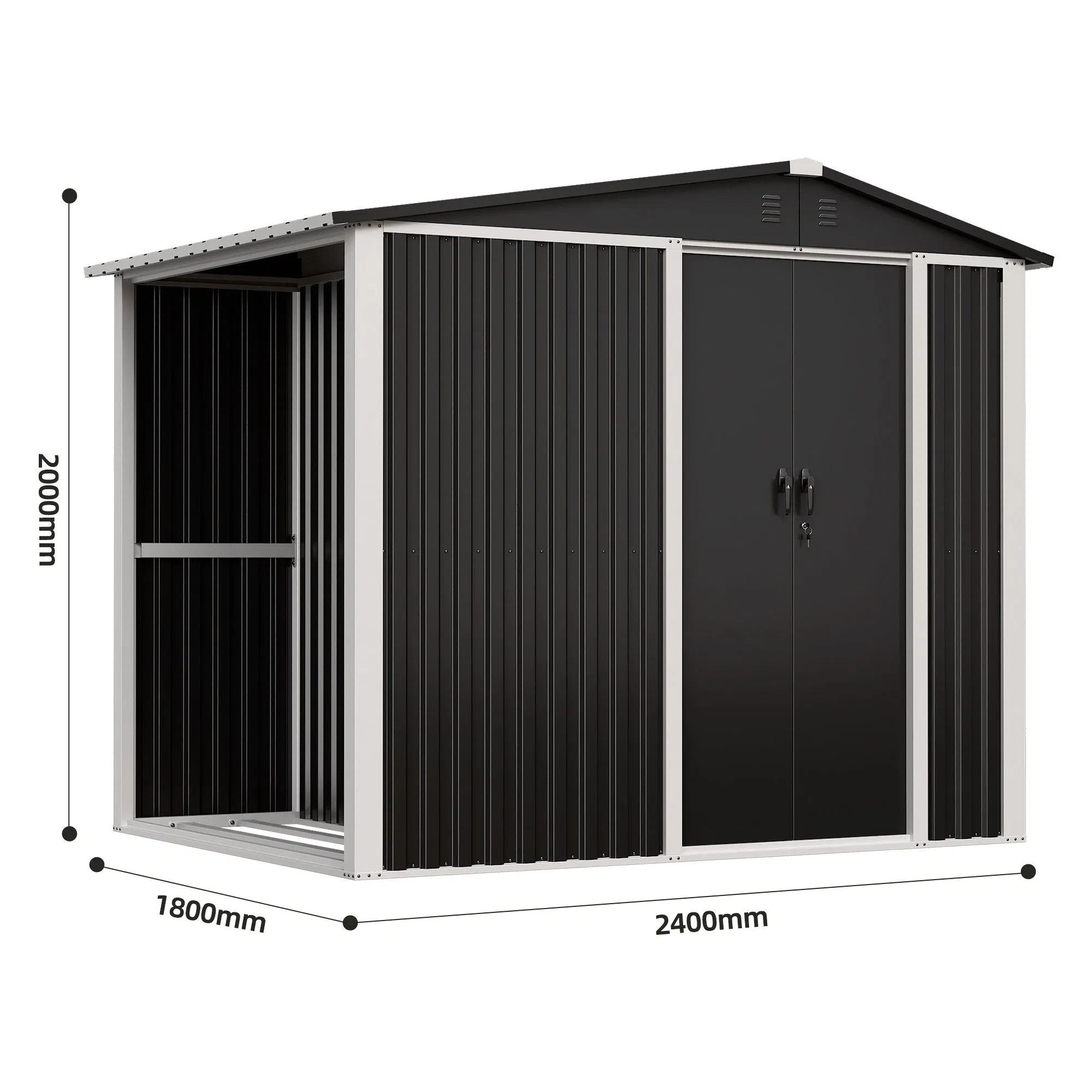 Garden Storage Shed Shed House Metal Garden Shed Waterproof Outdoor Building