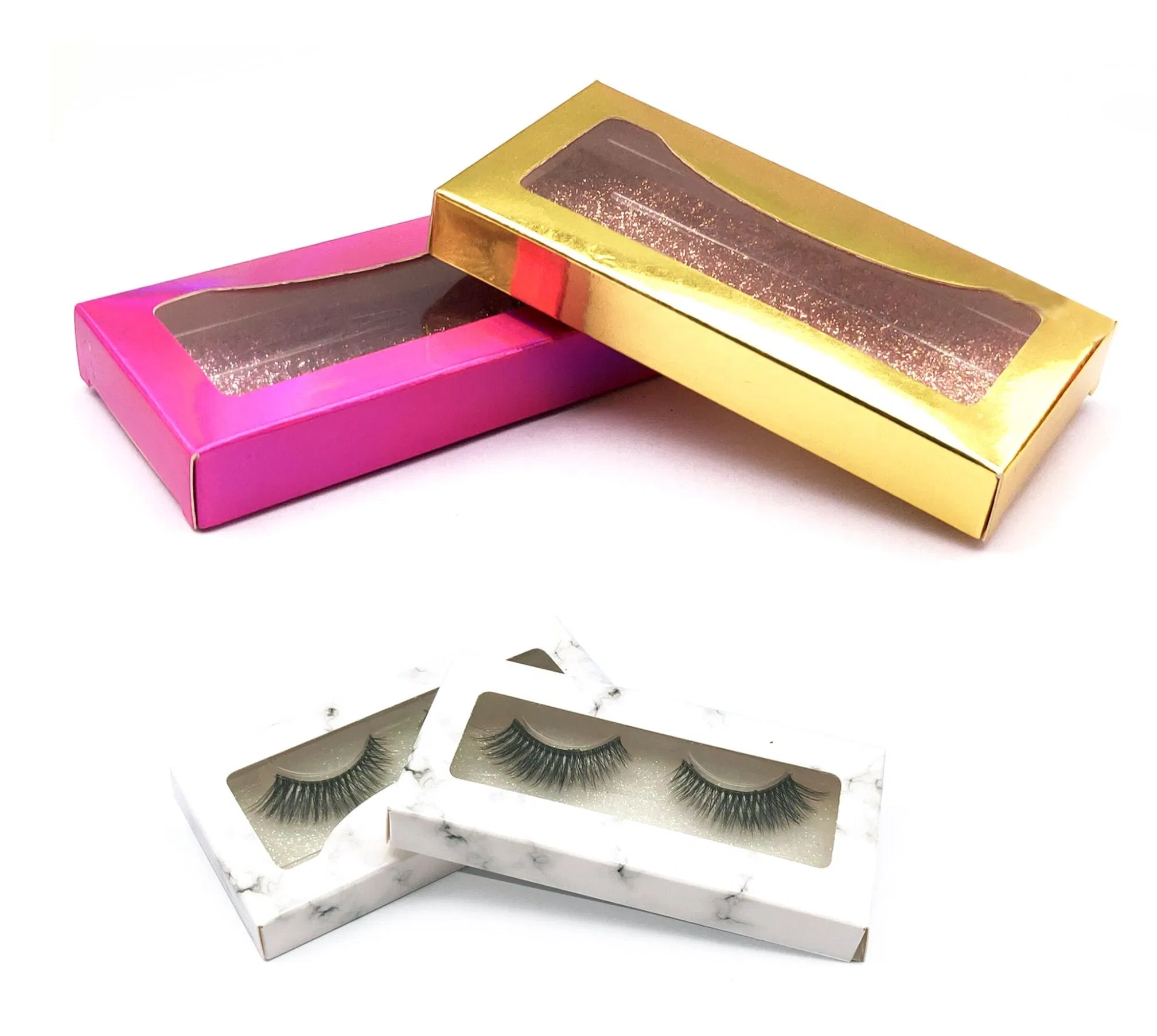 Mink False Eyelashes, Natural Wispy Lashes, Soft Faux Lashes, Fluffy False Lashes