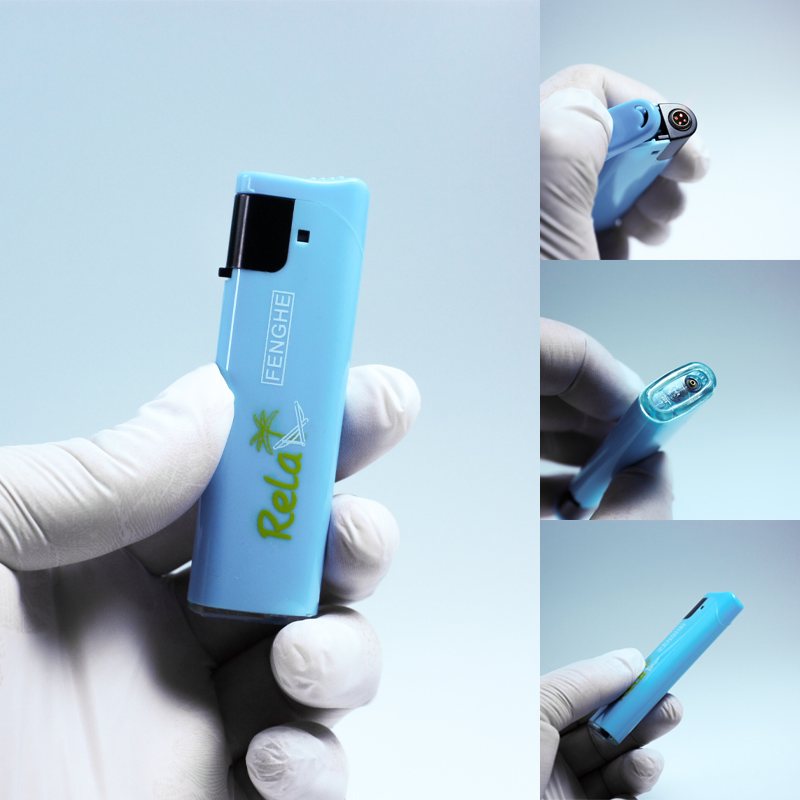 Electronic Windproof Jet Flame Custom Design Promotion Gift Pocket Lighter for Bulk Order