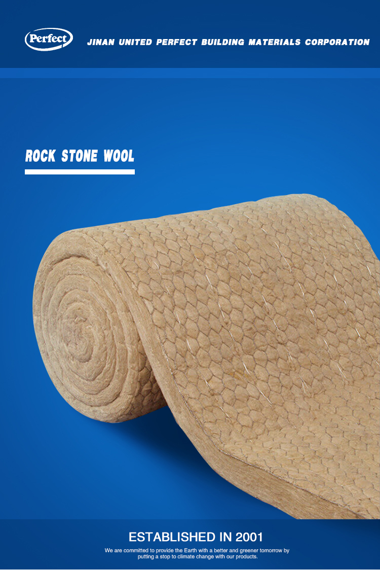 Rockwool Blanket Mineral Wool Blanket Rockwool Roll Wire Mesh