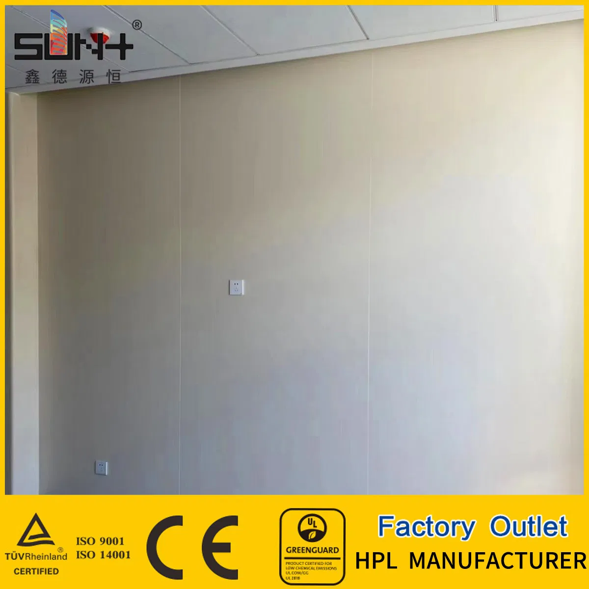 Precision Manufacturing Decorative Laminated Wooden Pallet HPL Sheets Composite Fireproof Composite Construction Material