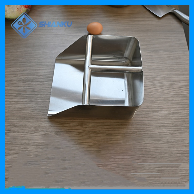 Food Grade 304 Stainless Steel Square Heavy Duty Metal Dustpan Quality Shovel