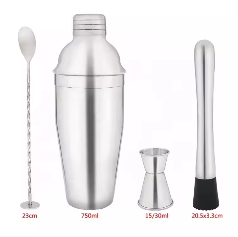 Барный набор Bartender Kit: шейкер и инструменты из нержавеющей стали