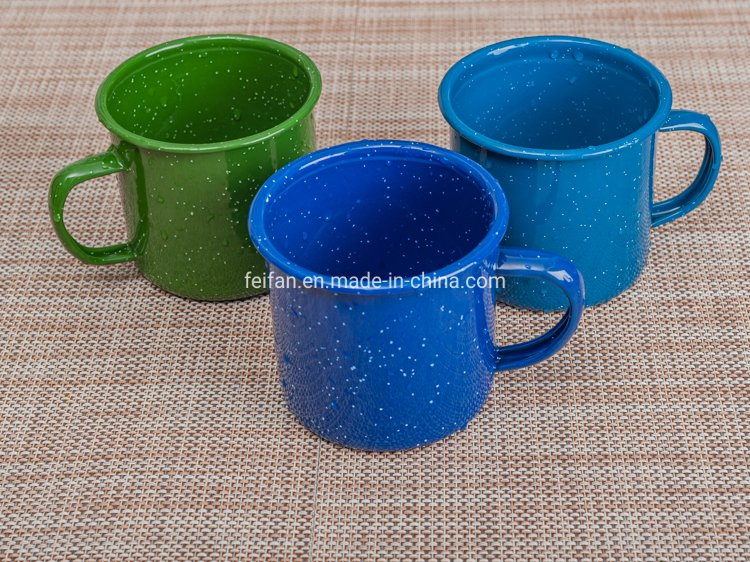 Dotted Decor Classical Enamel Mug/Cup with Different Color