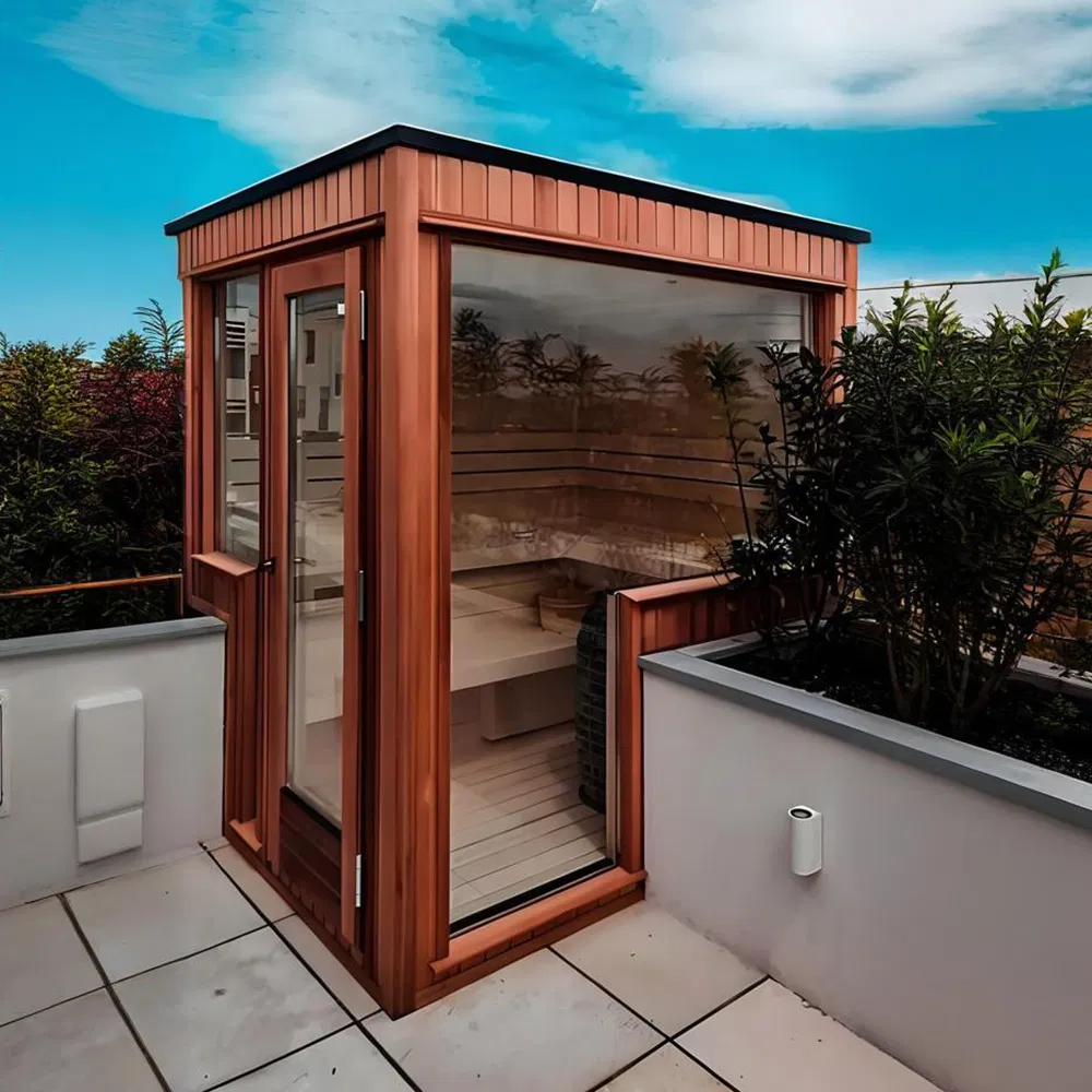 Современная сауна из кедра для 2-6 человек